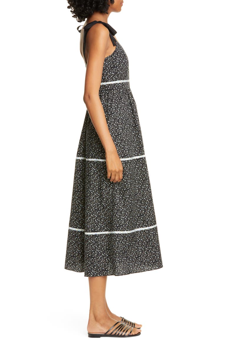 La Ligne Kate Floral Midi Sundress, Alternate, color, 