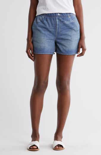 ECRU Mirage Denim Printed French Terry Shorts