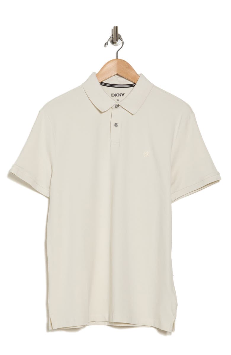DKNY SPORTSWEAR Essential Polo, Alternate, color, Pebble