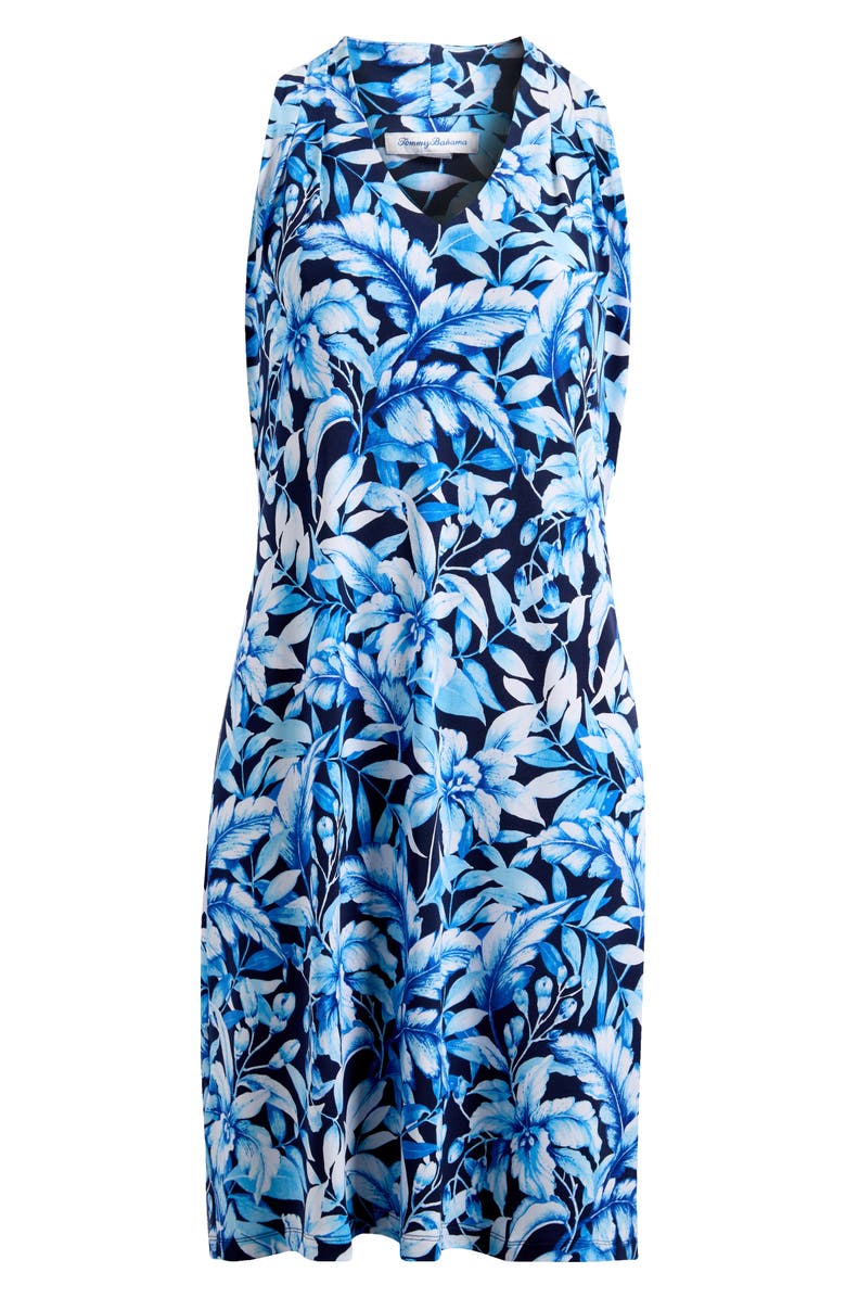 Tommy Bahama Sandy Flora Fresco Sleeveless Minidress, Alternate, color, Coastline