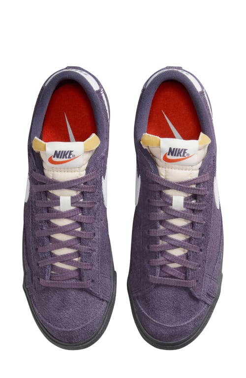 Nike Blazer Low '77 Sneaker In Dark Raisin/off Noir/white