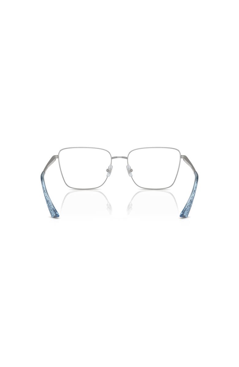 Jimmy Choo 55mm Rectangle optical glasses, Alternate, color, Silver