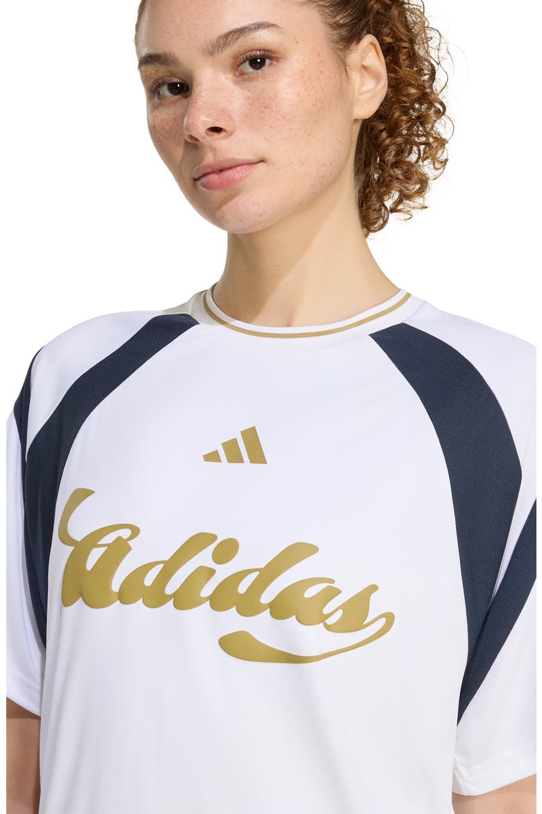 Heritage Logo Graphic Jersey T-Shirt, Alternate, color, WHITE/ HAZY BEIGE/ NIGHT NAVY