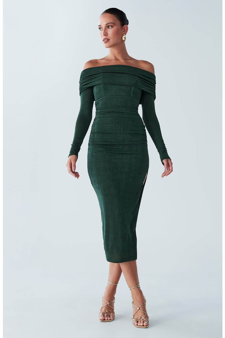 Piedra Midi Dress, Alternate, color, Khaki