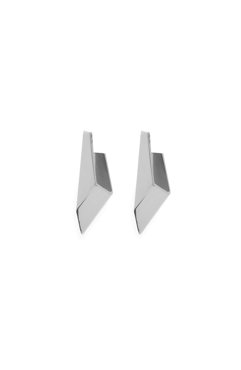Nayibe Warchausky Jewelry Oblique Earrings, Alternate, color, Silver