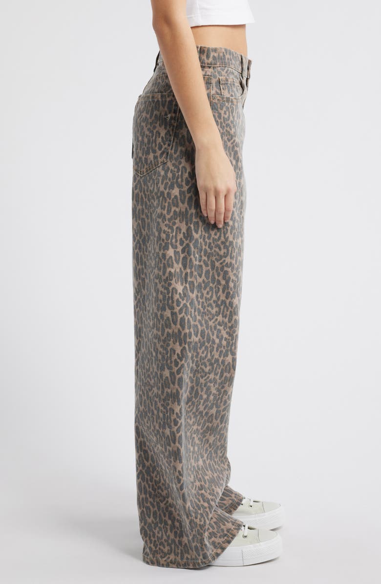 HIDDEN JEANS High Waist Baggy Wide Leg Jeans, Alternate, color, Khaki