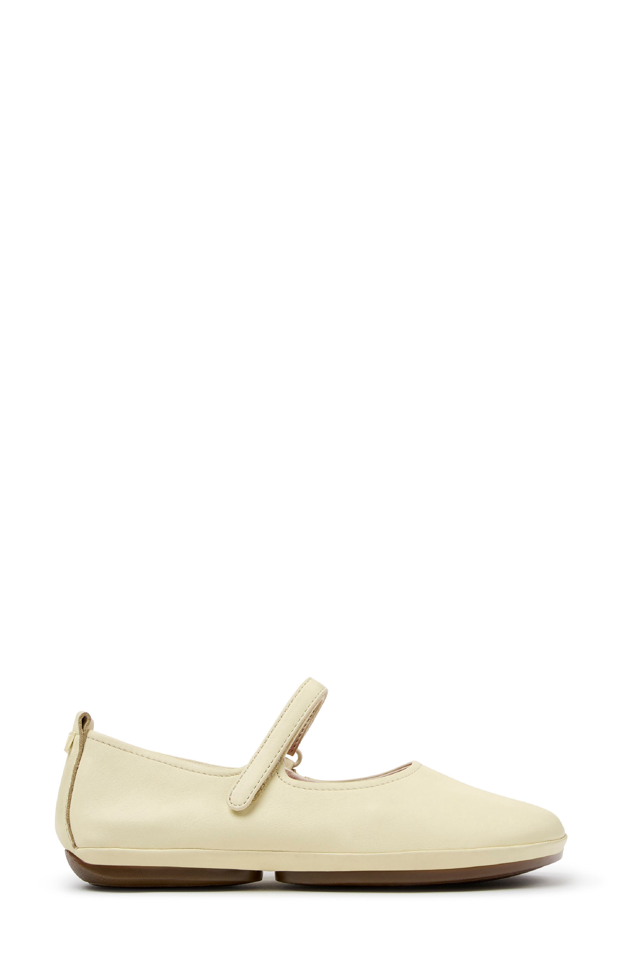 Right Nina Mary Jane Flat, Alternate, color, LIGHT BEIGE
