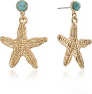 Ettika Starfish Drop Earrings
