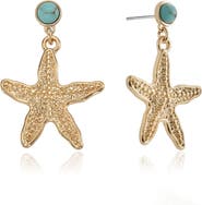 Ettika Starfish Drop Earrings