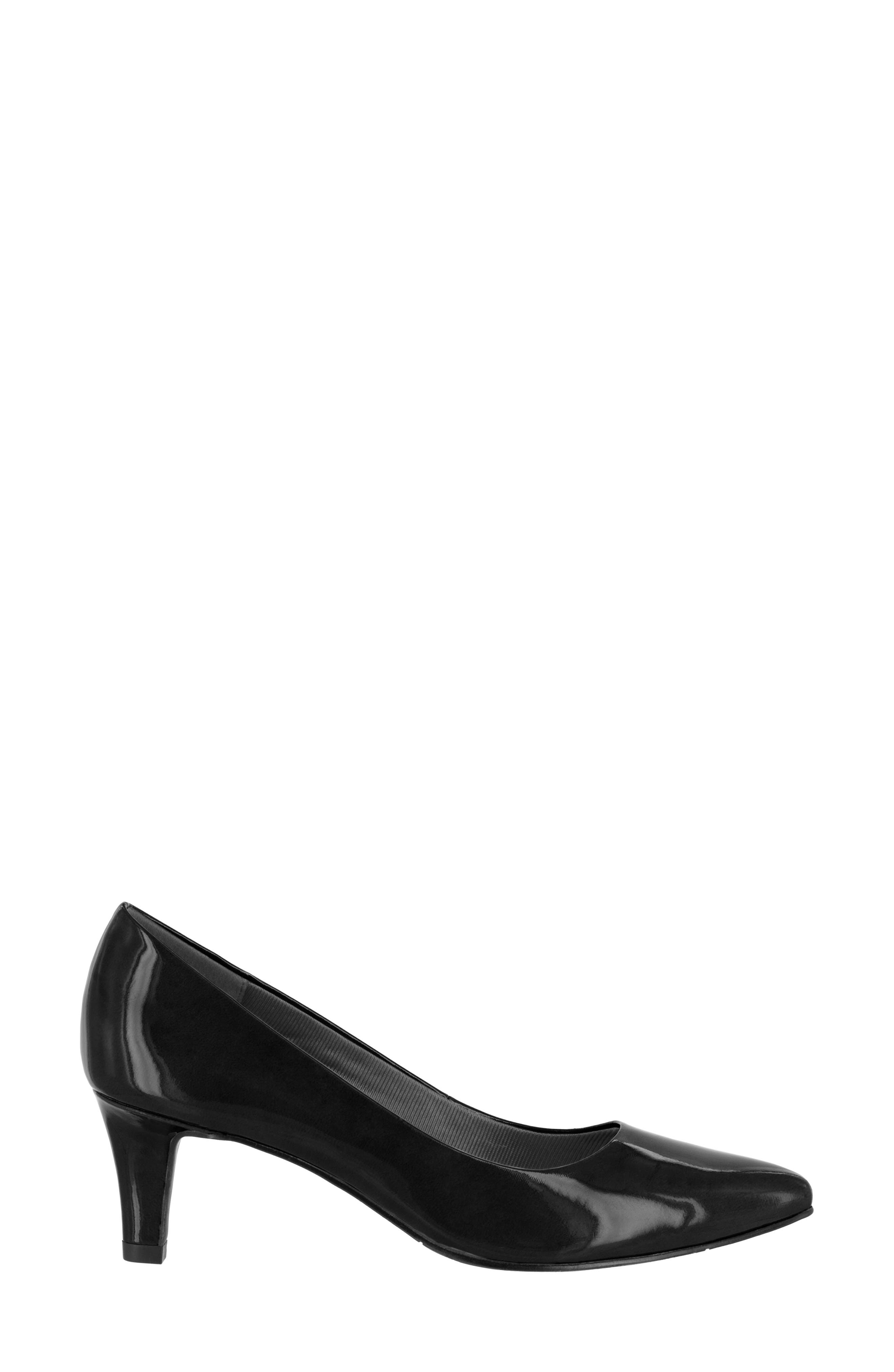 Pointe Pointed Toe Patent Pump - Multiple Widths Available, Alternate, color, BLACK PATENT