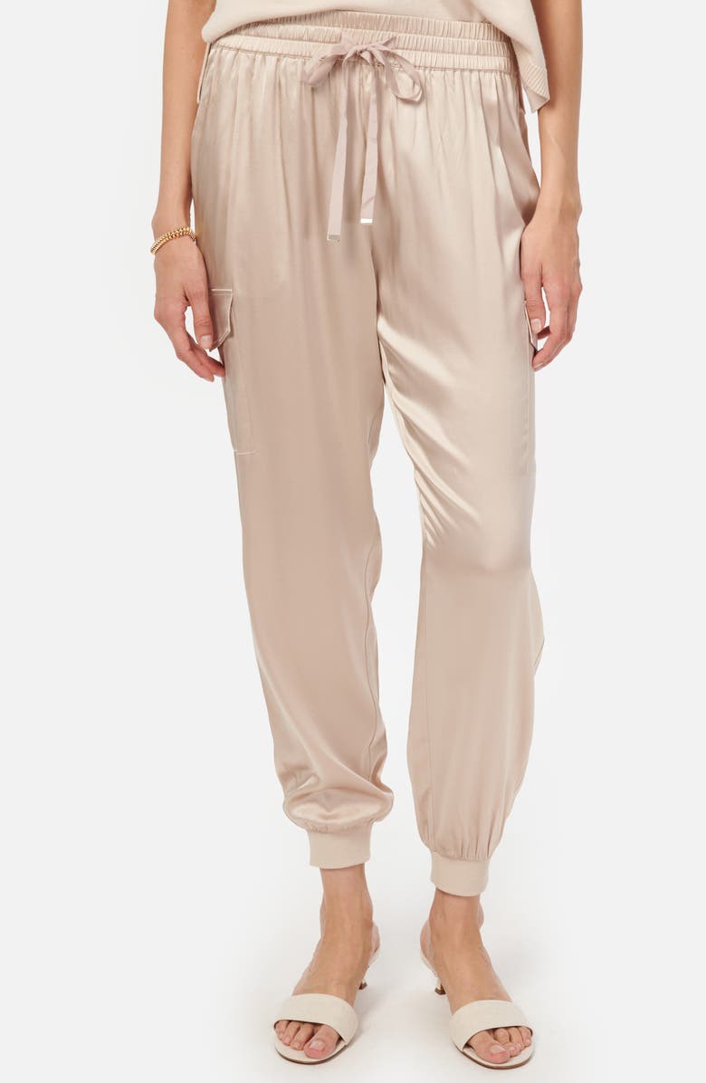 CAMI NYC Elsie Stretch Silk Joggers, Main, color,