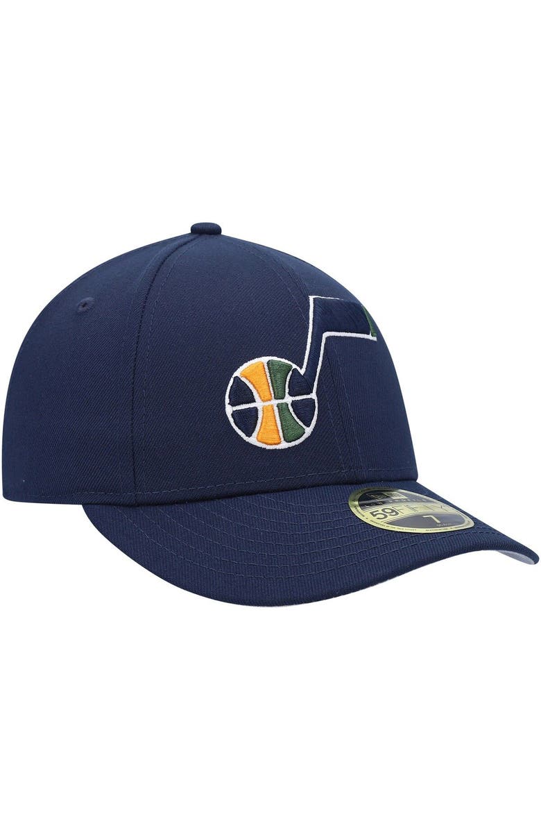 New Era Men's New Era Navy Utah Jazz Team Low Profile 59FIFTY Fitted Hat, Alternate, color, 