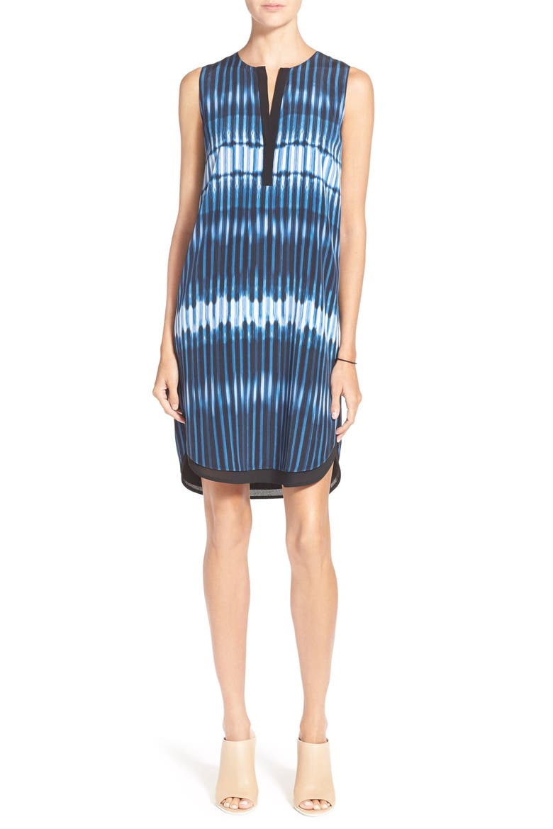Tie Dye Sleeveless Layer Dress, Main, color, MONACO/ STARLIGHT