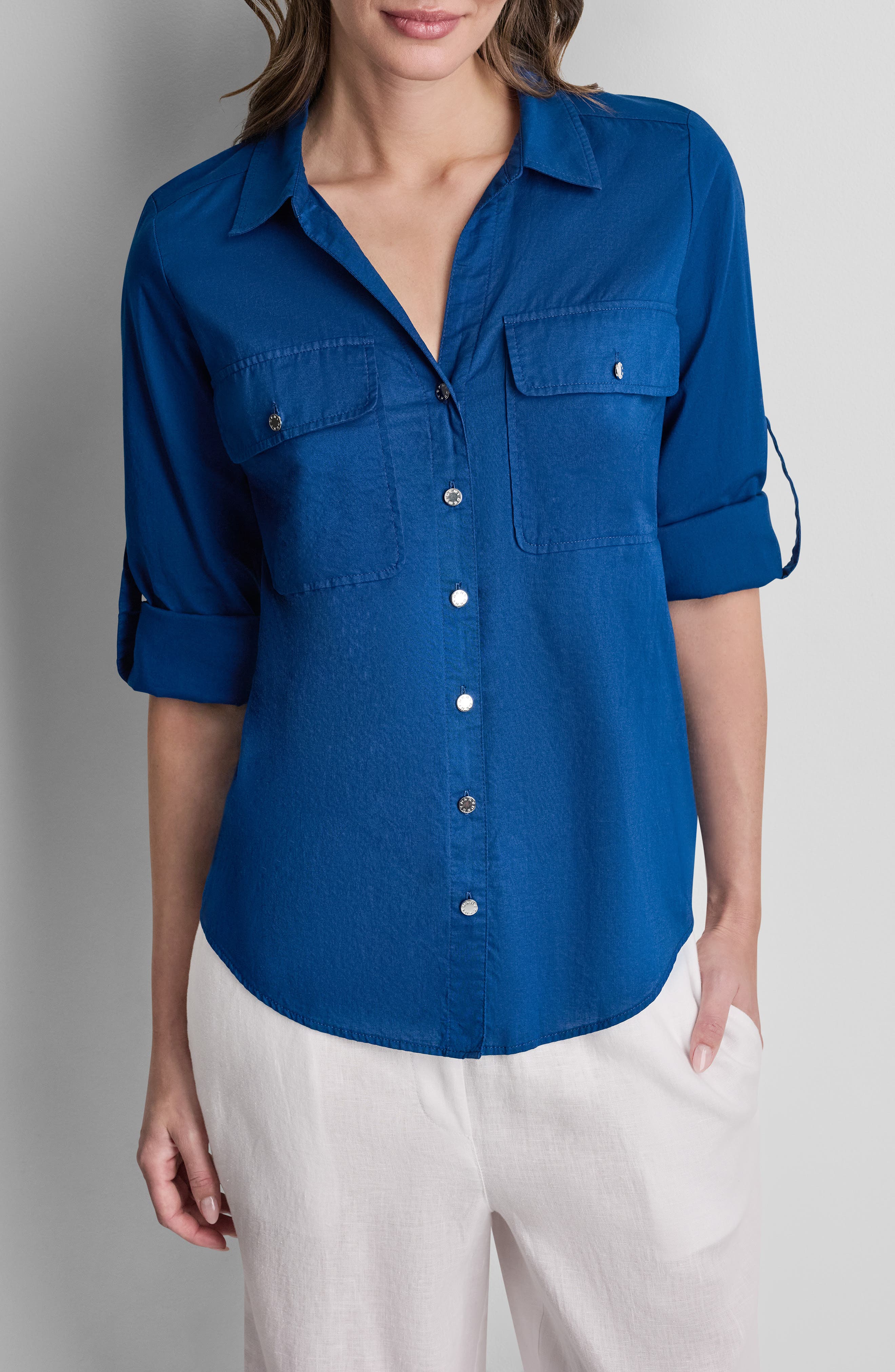 Short Sleeve Roll Tab Shirt - image 3