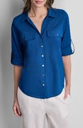 DKNY Short Sleeve Roll Tab Shirt