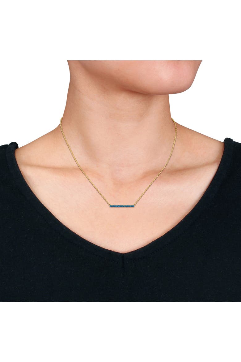 Composite Turquoise Bar Necklace, Alternate, color, Turquoise
