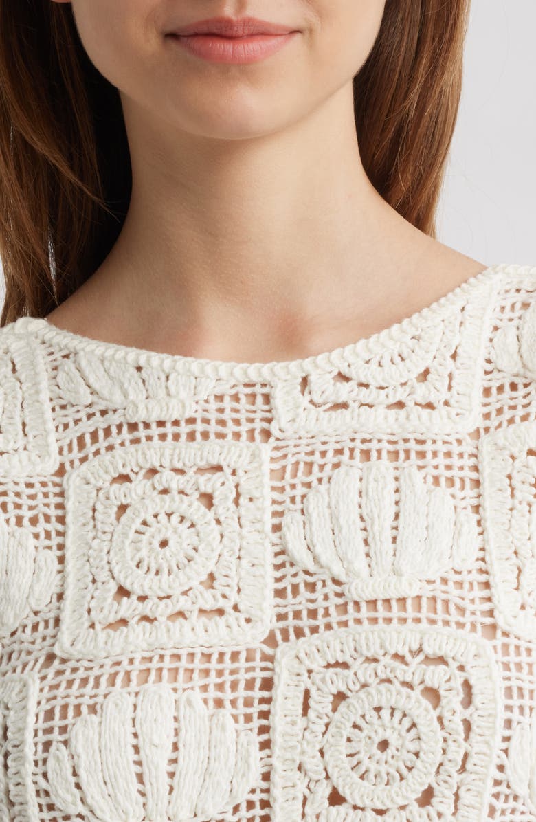 Rails Calla Crochet Midi Dress, Alternate, color, 