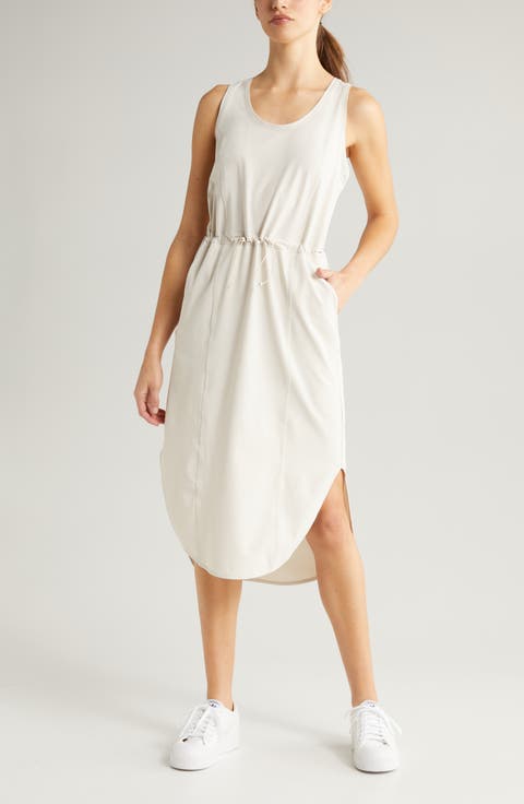 In Flight Drawcord Waist Dress