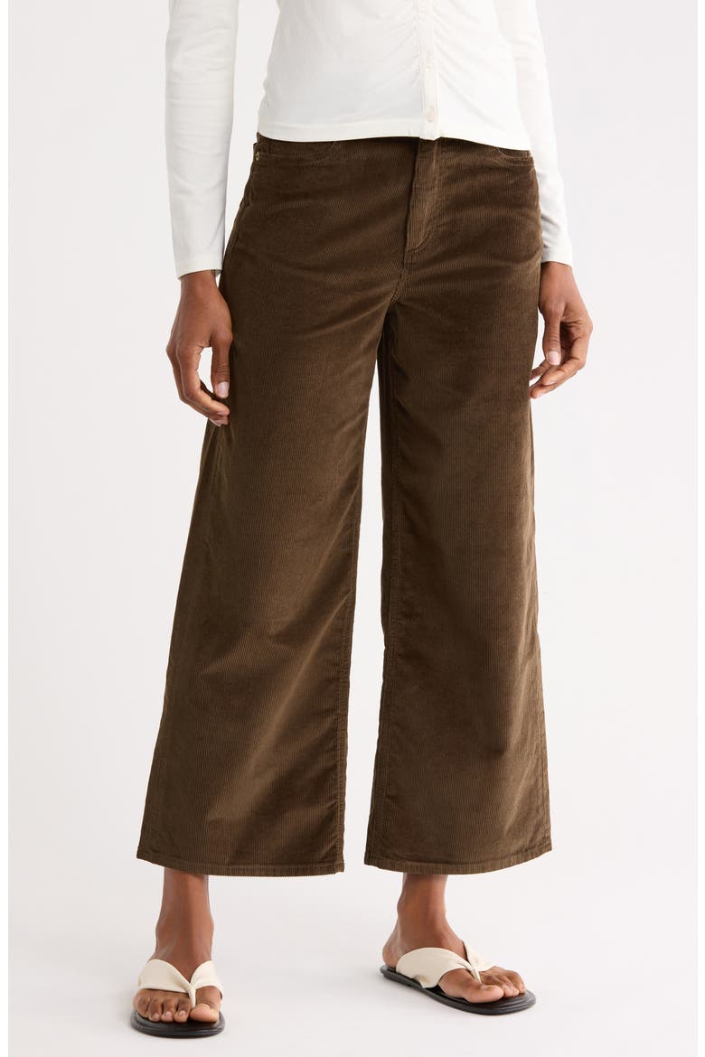 Andi High Waist Wide Leg Corduroy Pants, Main, color, BLSAM