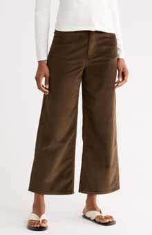 Andi High Waist Wide Leg Corduroy Pants