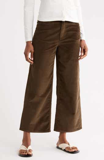 Andi High Waist Wide Leg Corduroy Pants