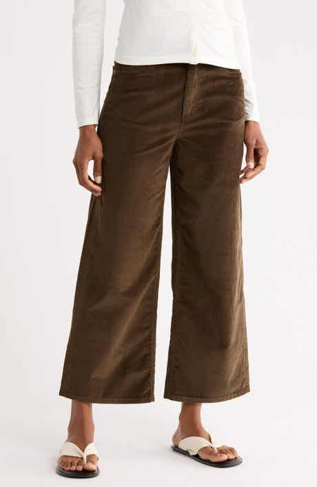 Andi High Waist Wide Leg Corduroy Pants