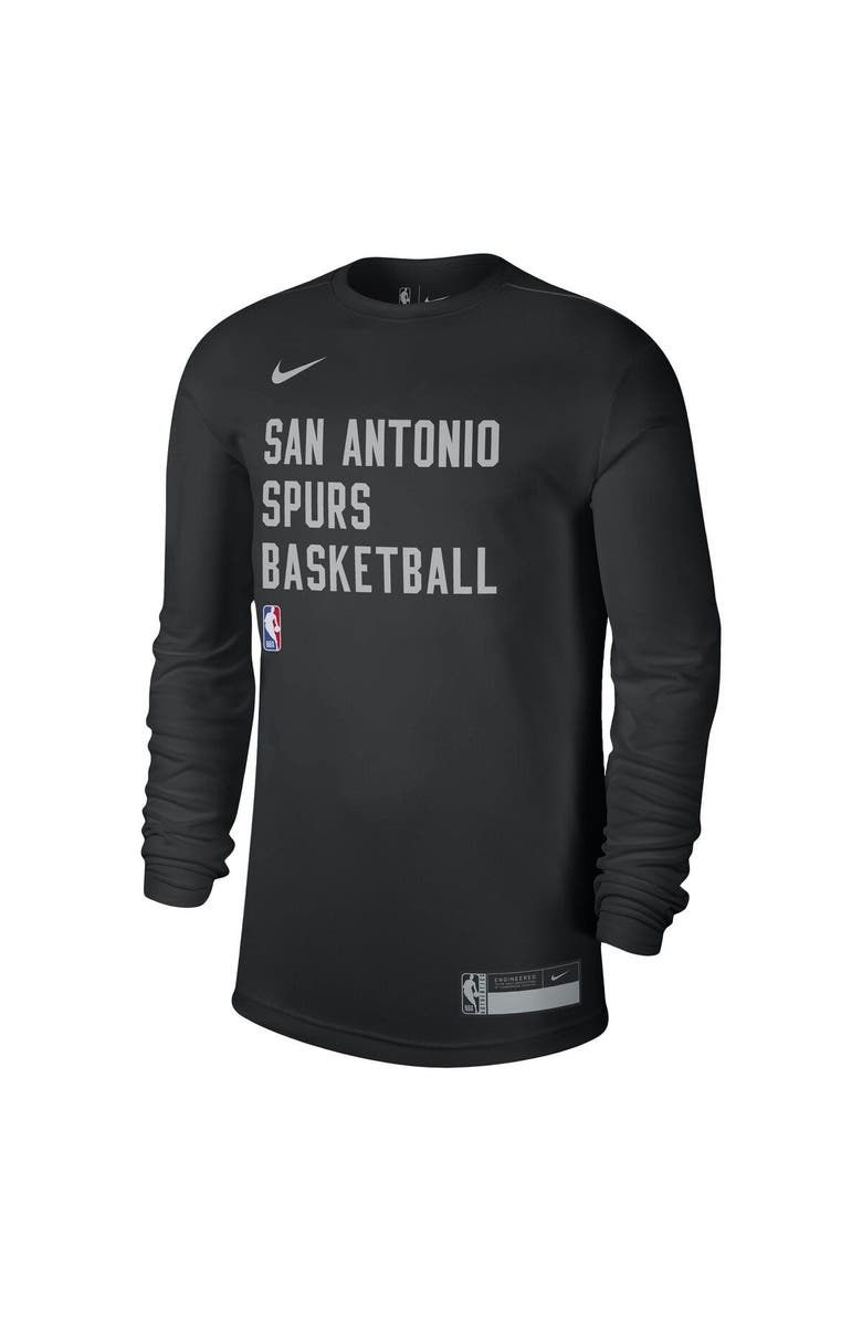 Nike Unisex Nike Black San Antonio Spurs 2023/24 Legend On-Court Practice Long Sleeve T-Shirt, Alternate, color, 