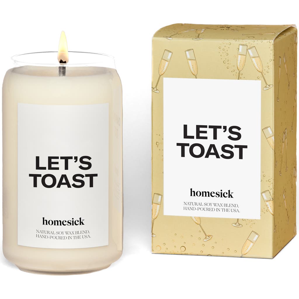 homesick Let's Toast Candle in White  product