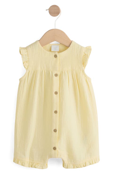Cheesecloth Frill Romper