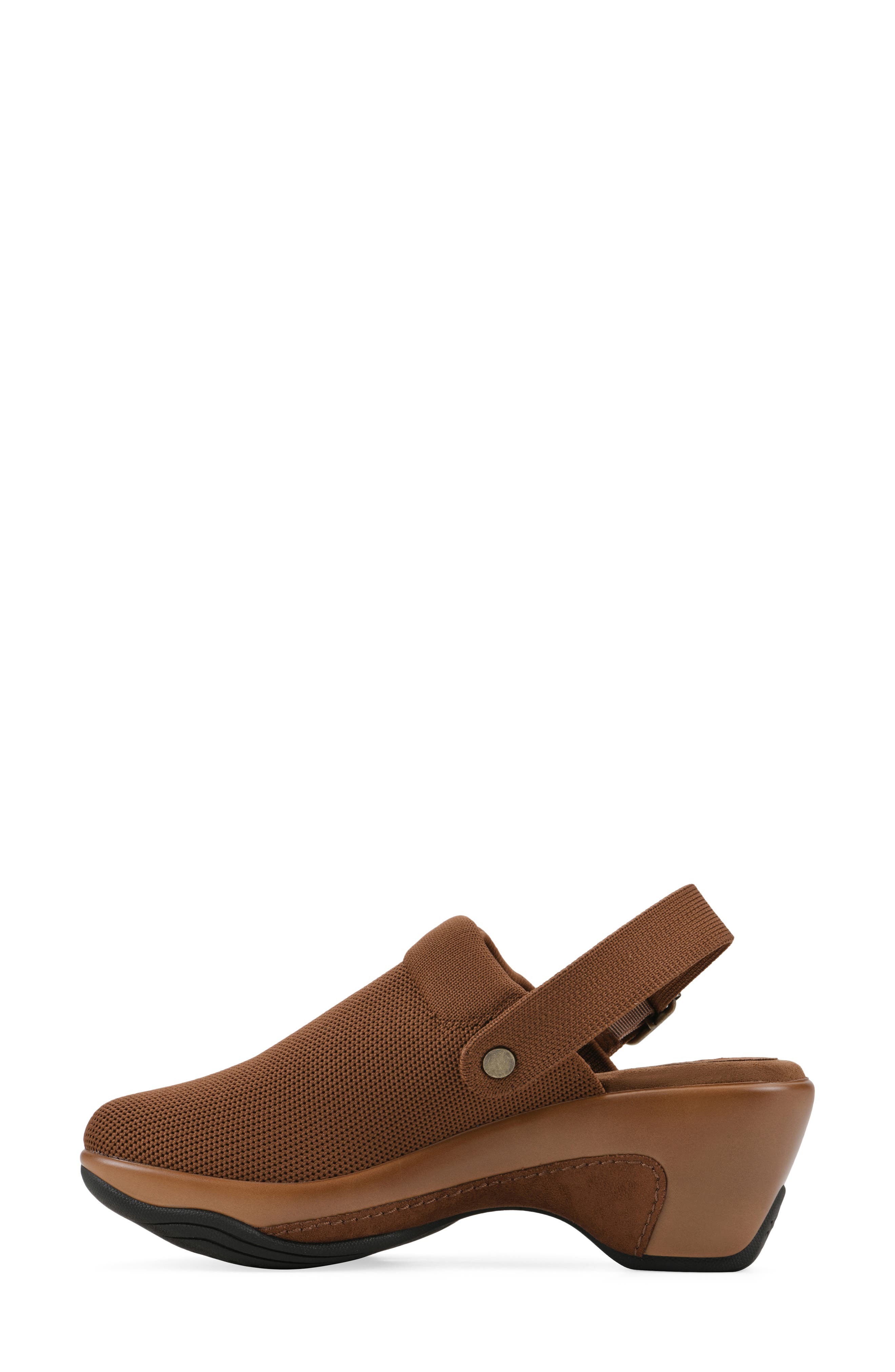 Viable Slingback Clog, Alternate, color, PECAN/ FABRIC