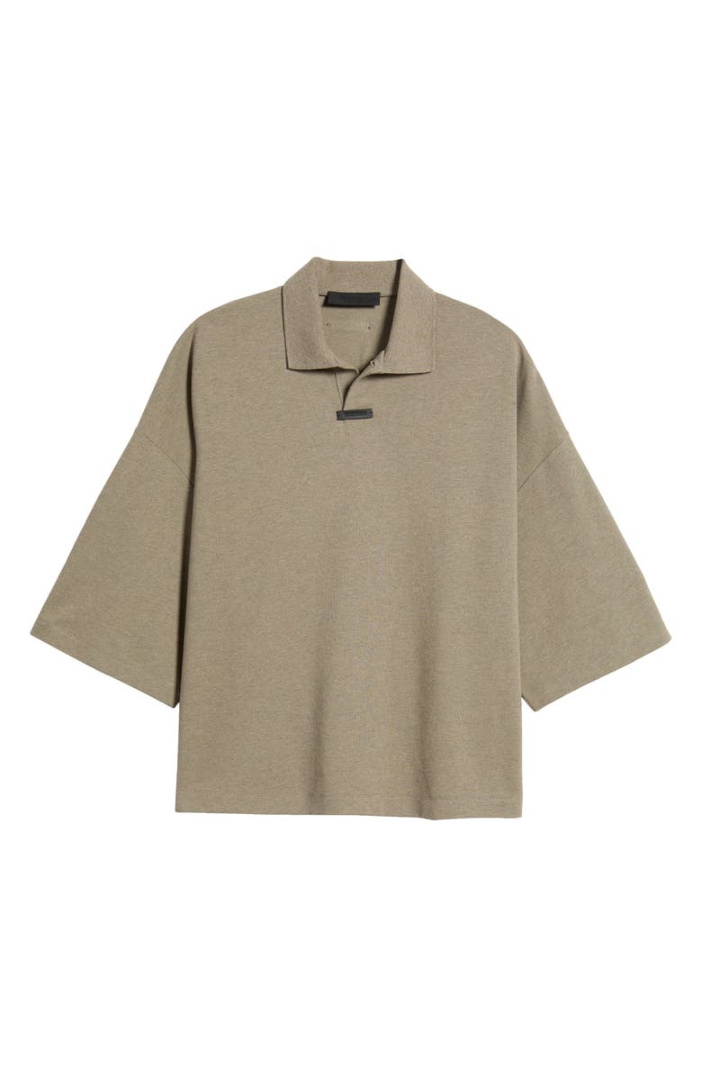 Fear of God Essentials Oversize Cotton Blend Piqué Polo, Alternate, color, 