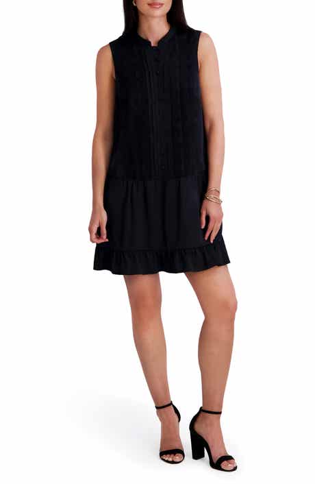 Sleeveless Woven Shift Dress