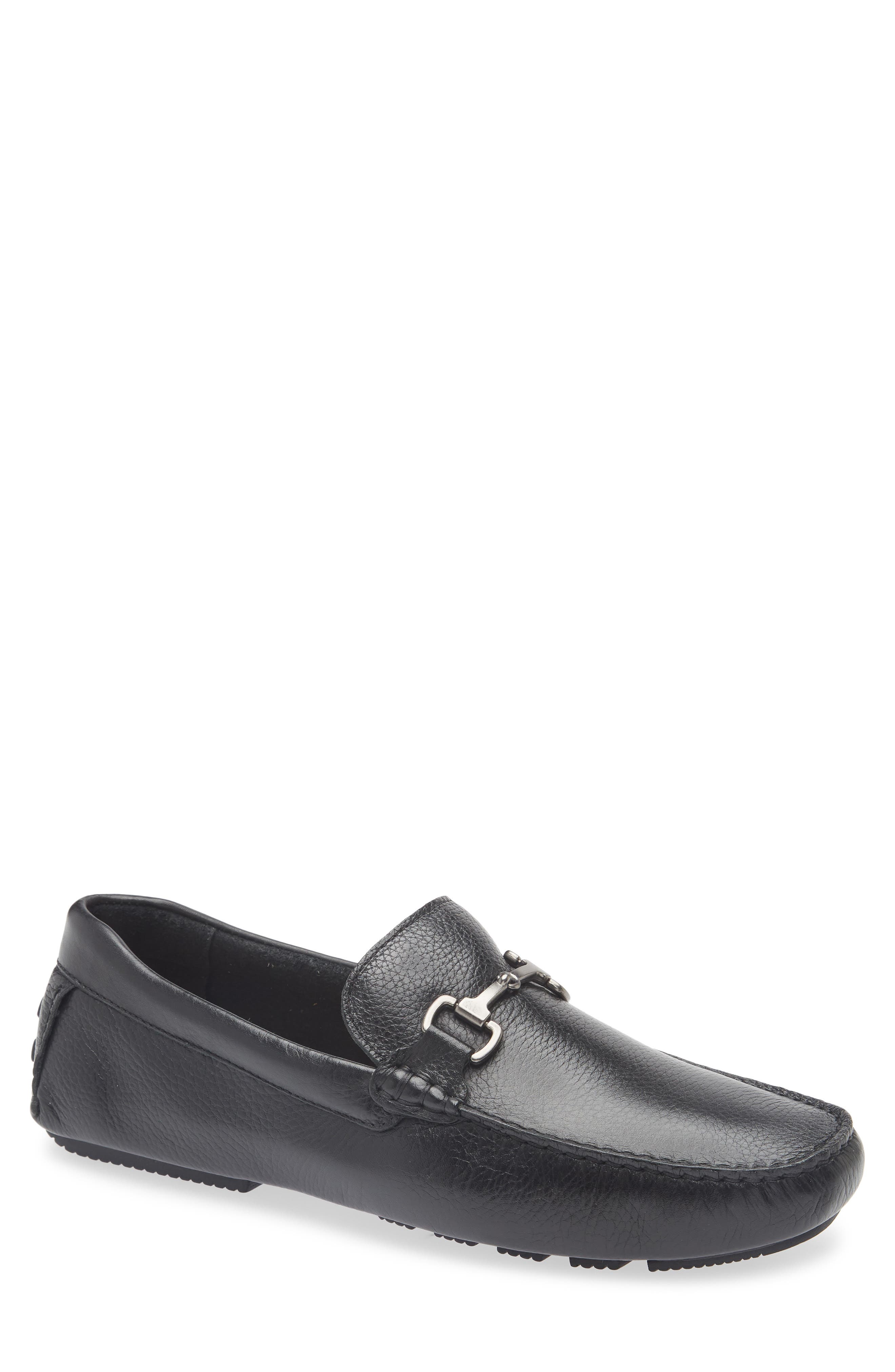 Nordstrom Camden Bit Driving Loafer, Main, color, Black Leather