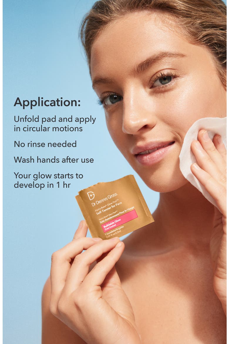 Alpha Beta® Glow Pad™ Self Tanner for Face Buildable Glow (Limited Edition), Alternate, color, NO COLOR