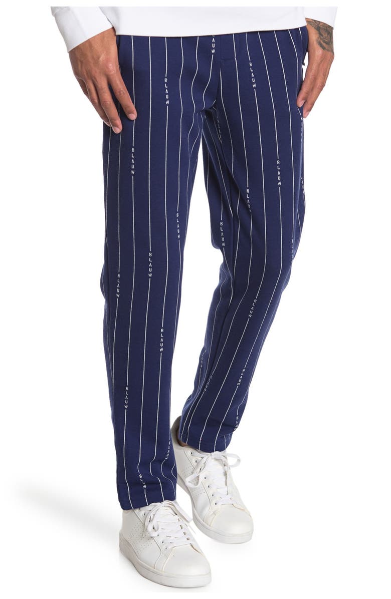 Scotch & Soda Signature Pinstripe Print Sweatpants, Alternate, color,