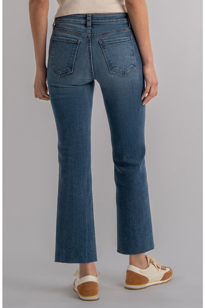 Kelsey Fab Ab Raw Hem High Waist Ankle Flare Jeans, Alternate, color, WONDERFUL W/MED