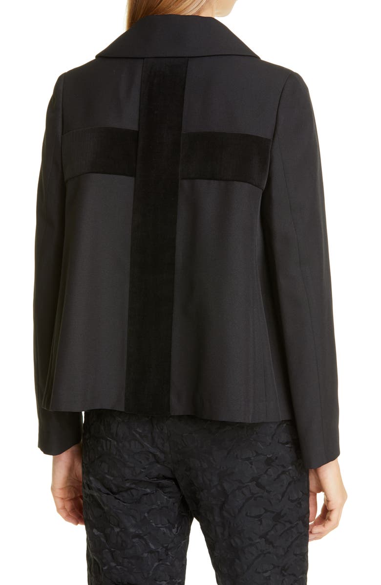Comme des Garçons Velveteen Detail Blazer, Alternate, color,