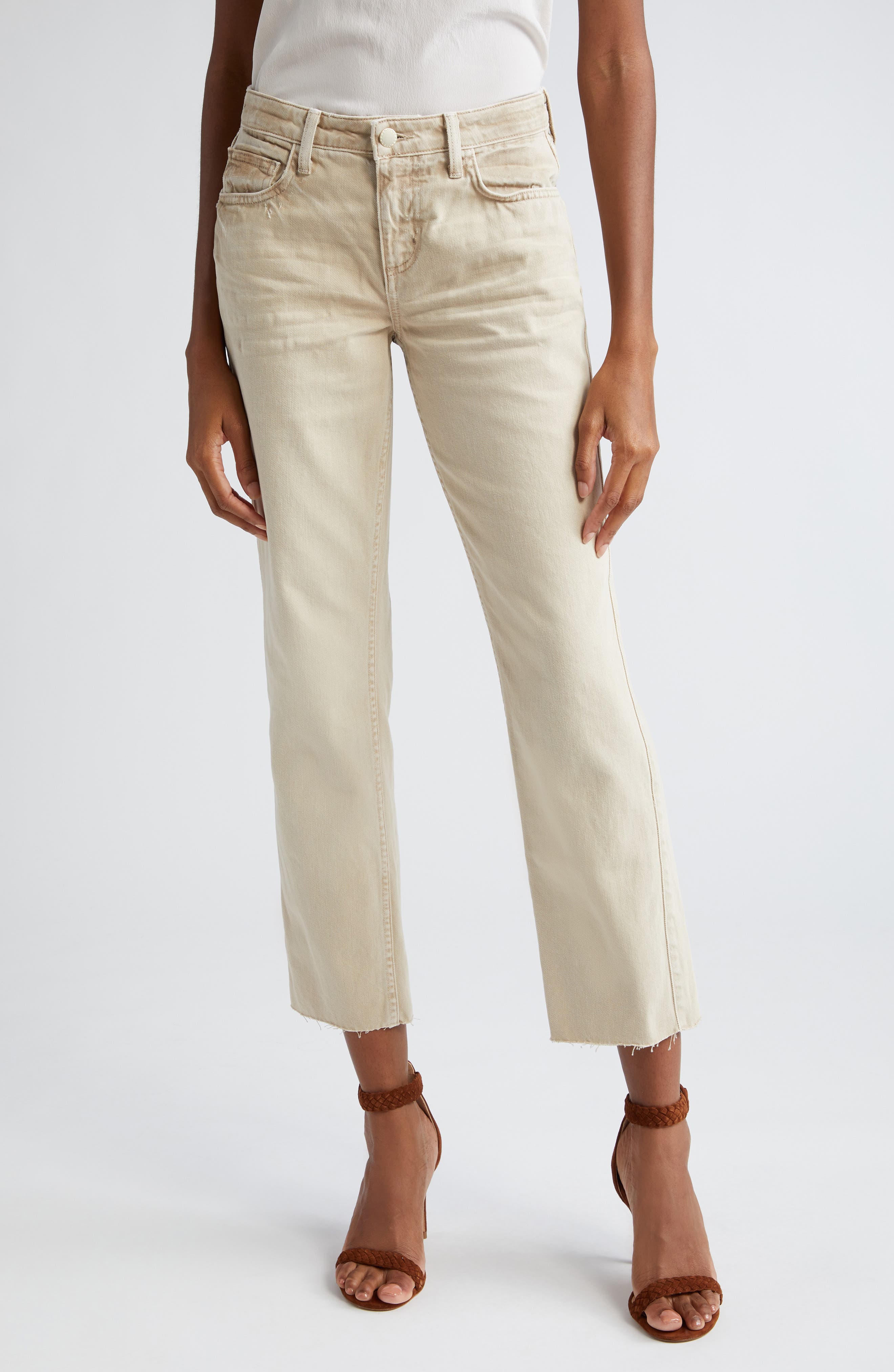 L'AGENCE Milana Stovepipe Ankle Straight Leg Jeans