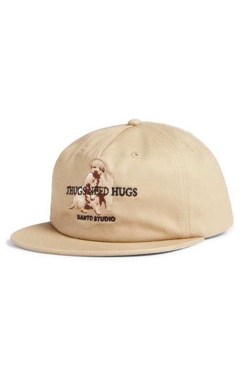 Santo Studio Thugs Need Hugs Baseball Cap In Brown