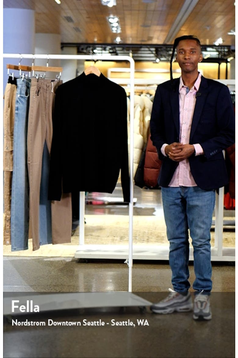Beaudry Mock Neck Wool Blend Sweater video
