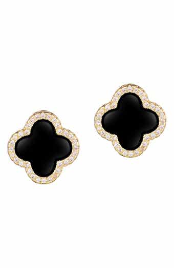 Adornia CZ Clover Stud Earrings