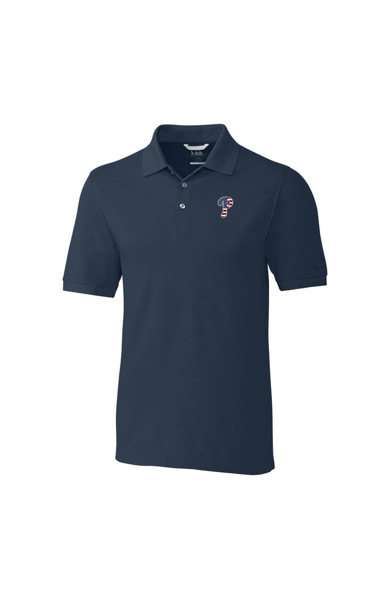 Cutter & Buck Men's Cutter & Buck Navy Philadelphia Phillies Americana Advantage Polo, Main, color, Navy