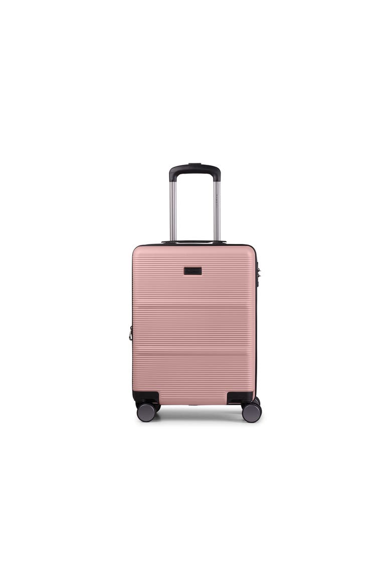 Brussels Hardside Carry-on Luggage with Expansion, Alternate, color, Pink