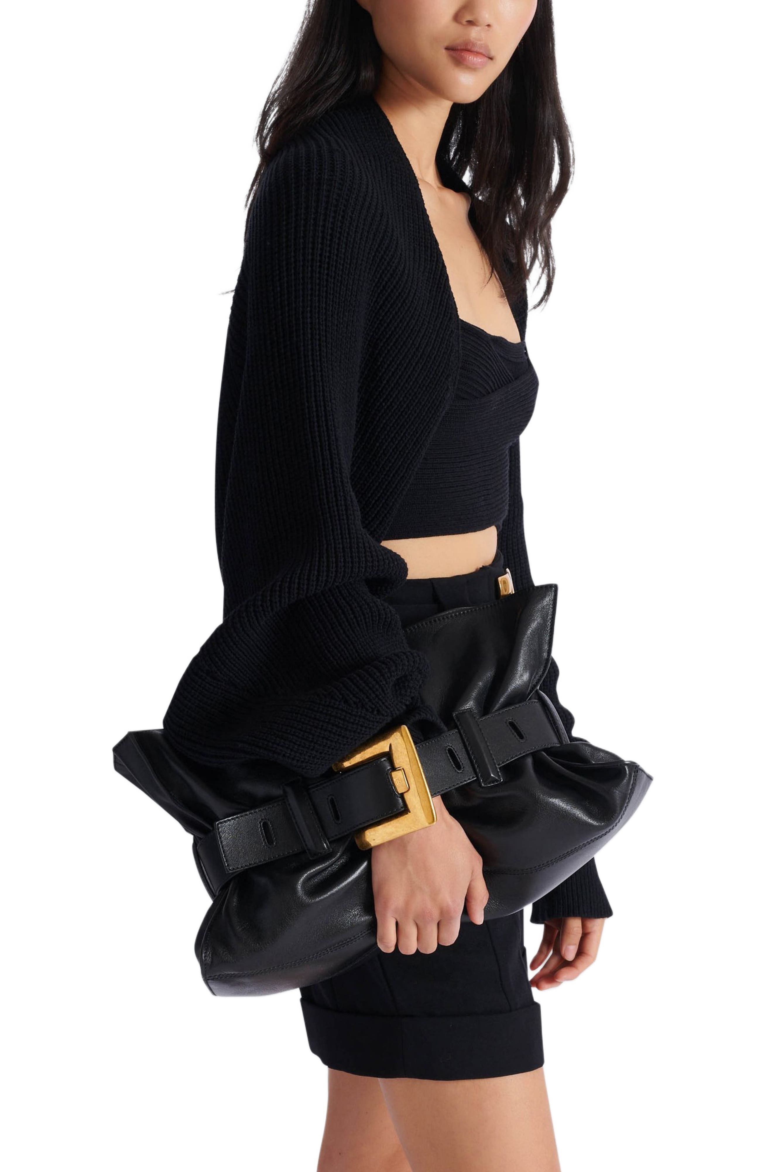 Женские сумки Balmain Medium Anthem bag in calfskin leather — фото 8