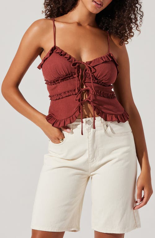 Astr The Label Islah Tie Front Camisole