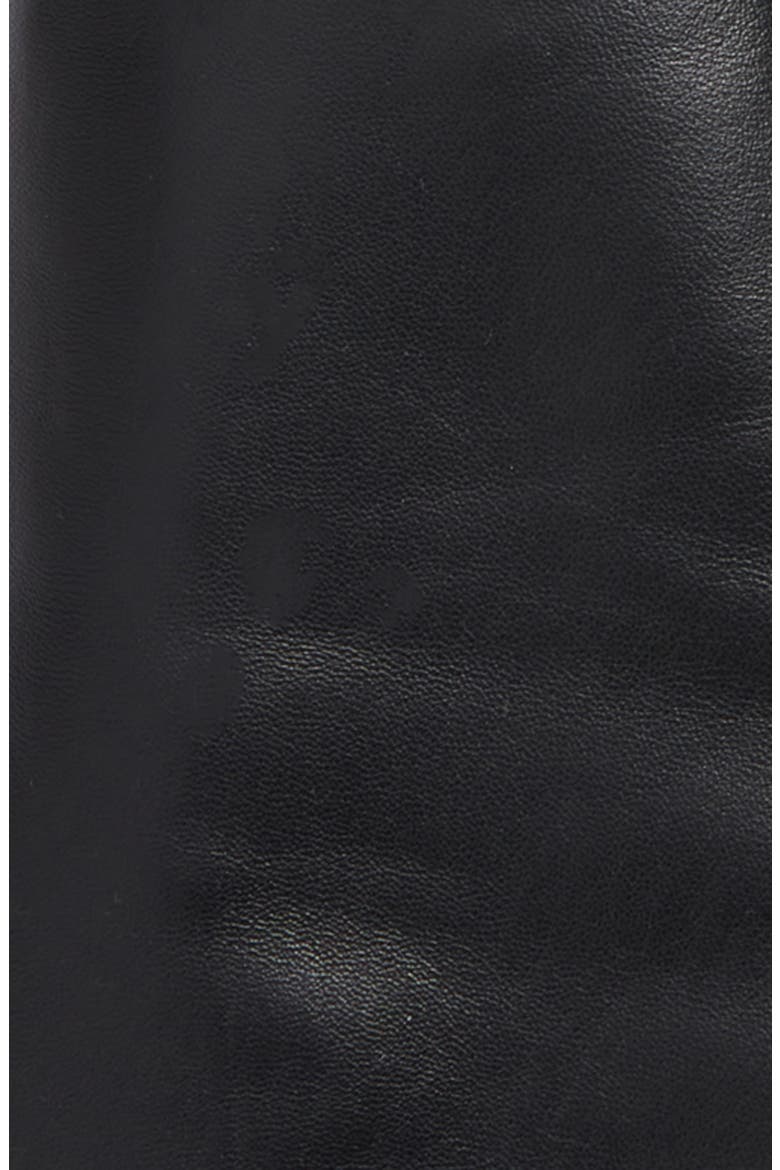 Anya Leather Opera Gloves, Alternate, color, BLACK