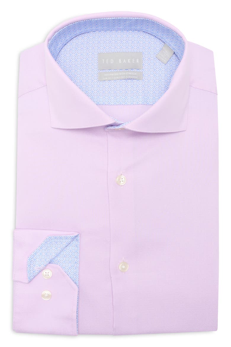 ted baker mens dress shirts TED Baker Men's Premium Non-Iron Dress Shirt - Blue