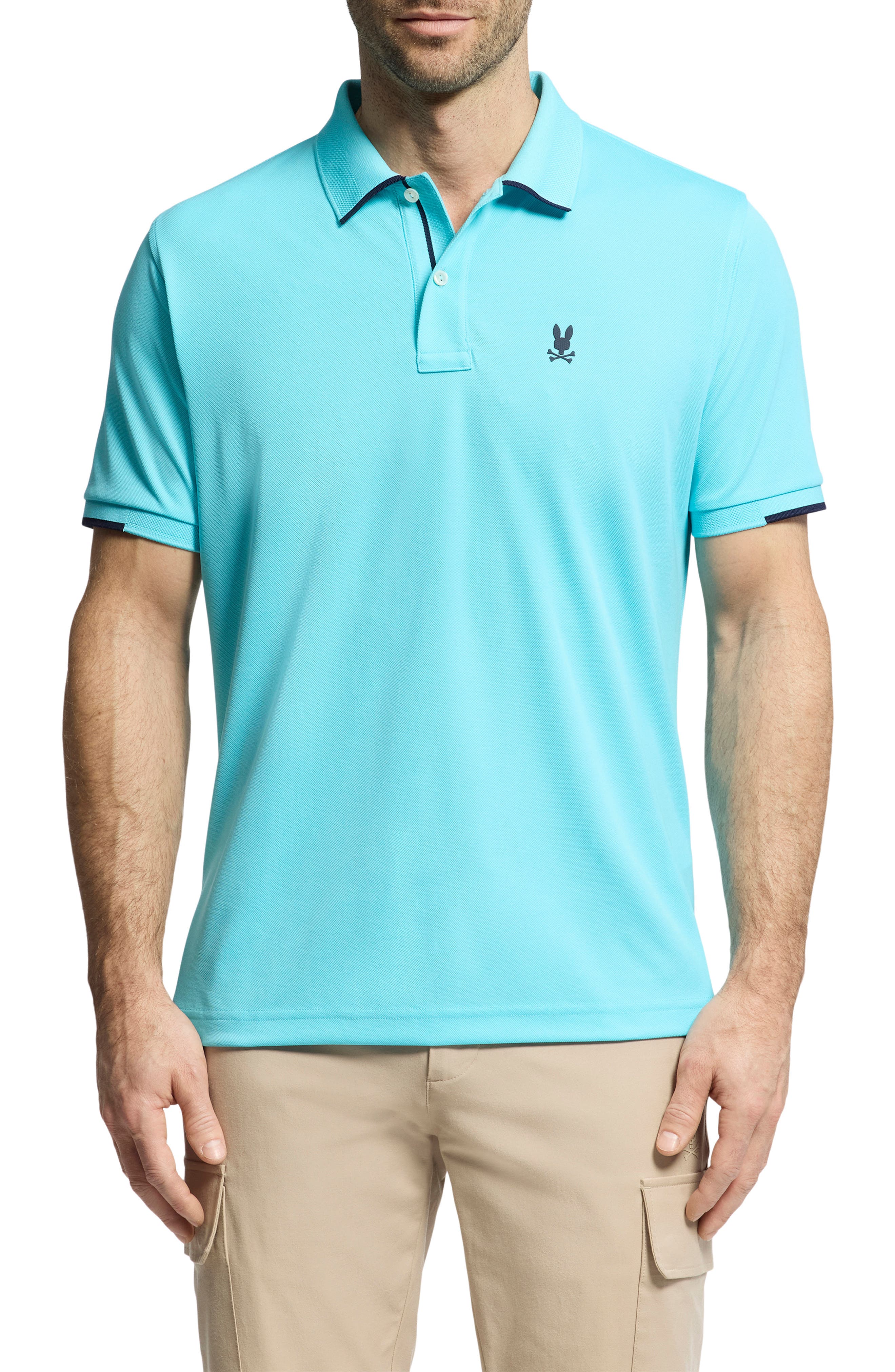 Psycho Bunny Elliston Slim Fit Sport Piqué Polo