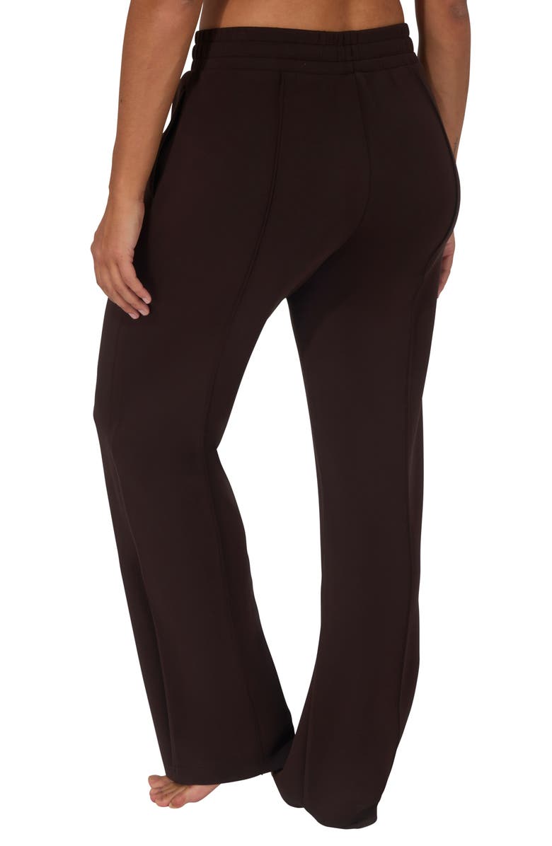 YOGALICIOUS SoftLite Timeless Pintuck Sandwash Pants, Alternate, color, Chocolate Mousse
