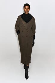 COS Tailored Double-faced Wool Long Coat